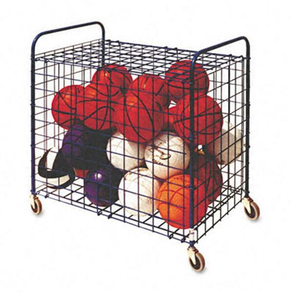 Perfectpitch Lockable Ball Storage Cart 24-Ball Capacity Black PE39115